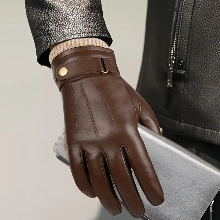 Matheo - Gants D'hiver en Cuir Thermiques