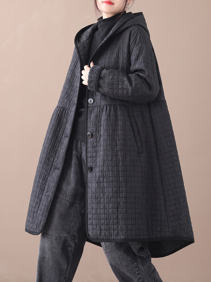 Ookami - Manteau Décontracté Matelassé À Capuche
