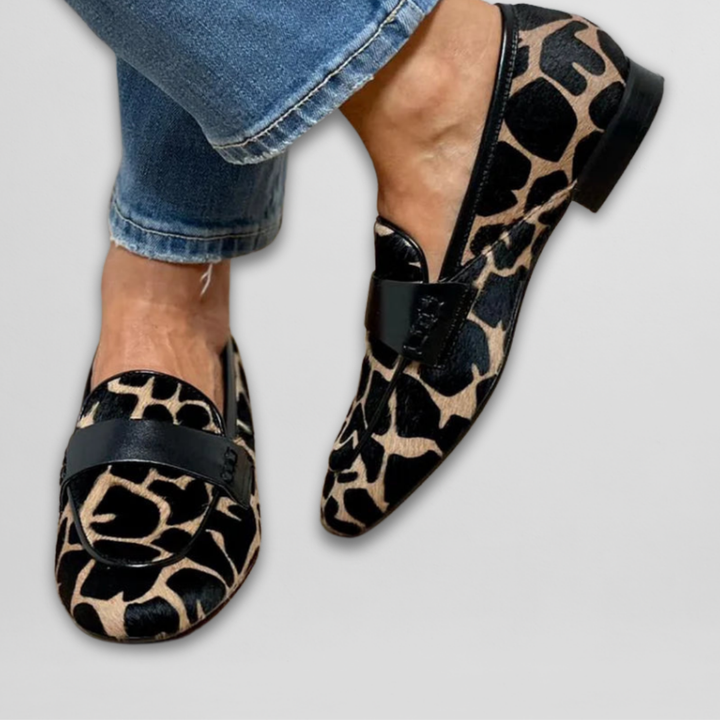 Estefania - Mocassins élégants à Imprimé Girafe