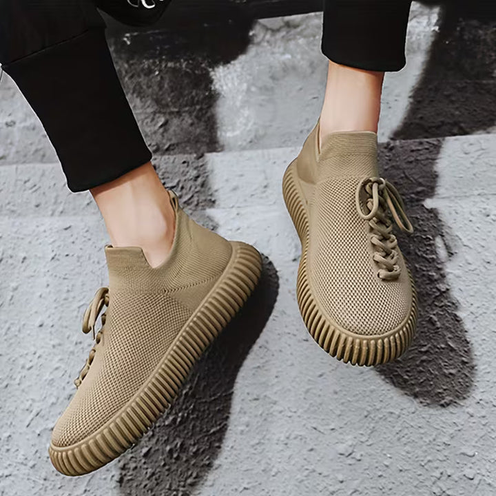 Malazam - Baskets Souples en Maille, Style Chaussettes