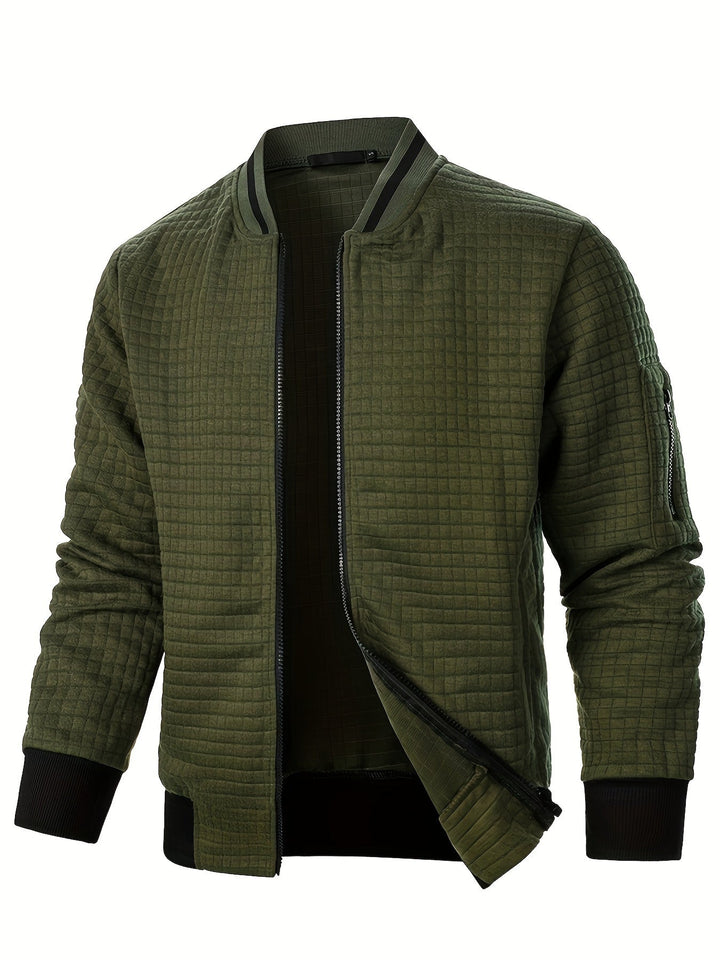 Benjie - Veste Cardigan À Col Montant Et Fermeture Éclair