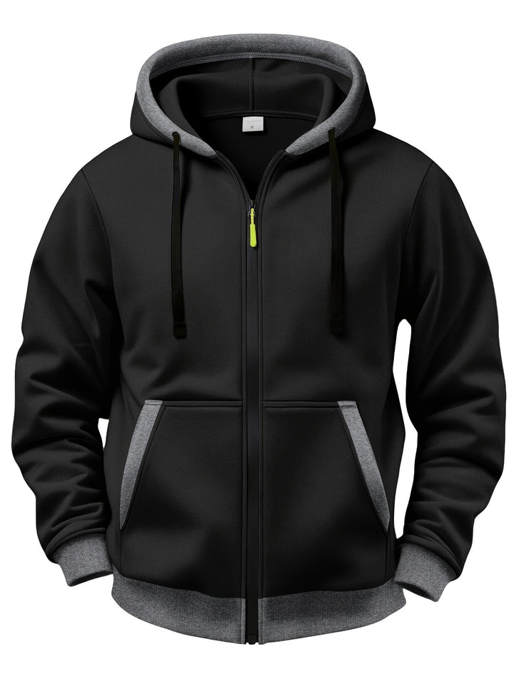 Mussoline - Casual Long Sleeve Winter Hooded With Zipper