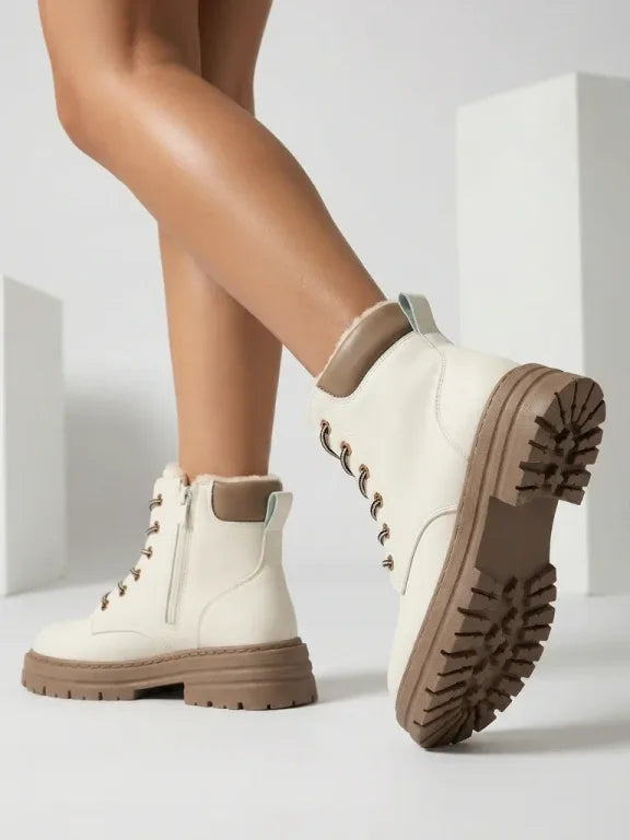 Alosia - Bottines à Lacets et Semelles épaisses