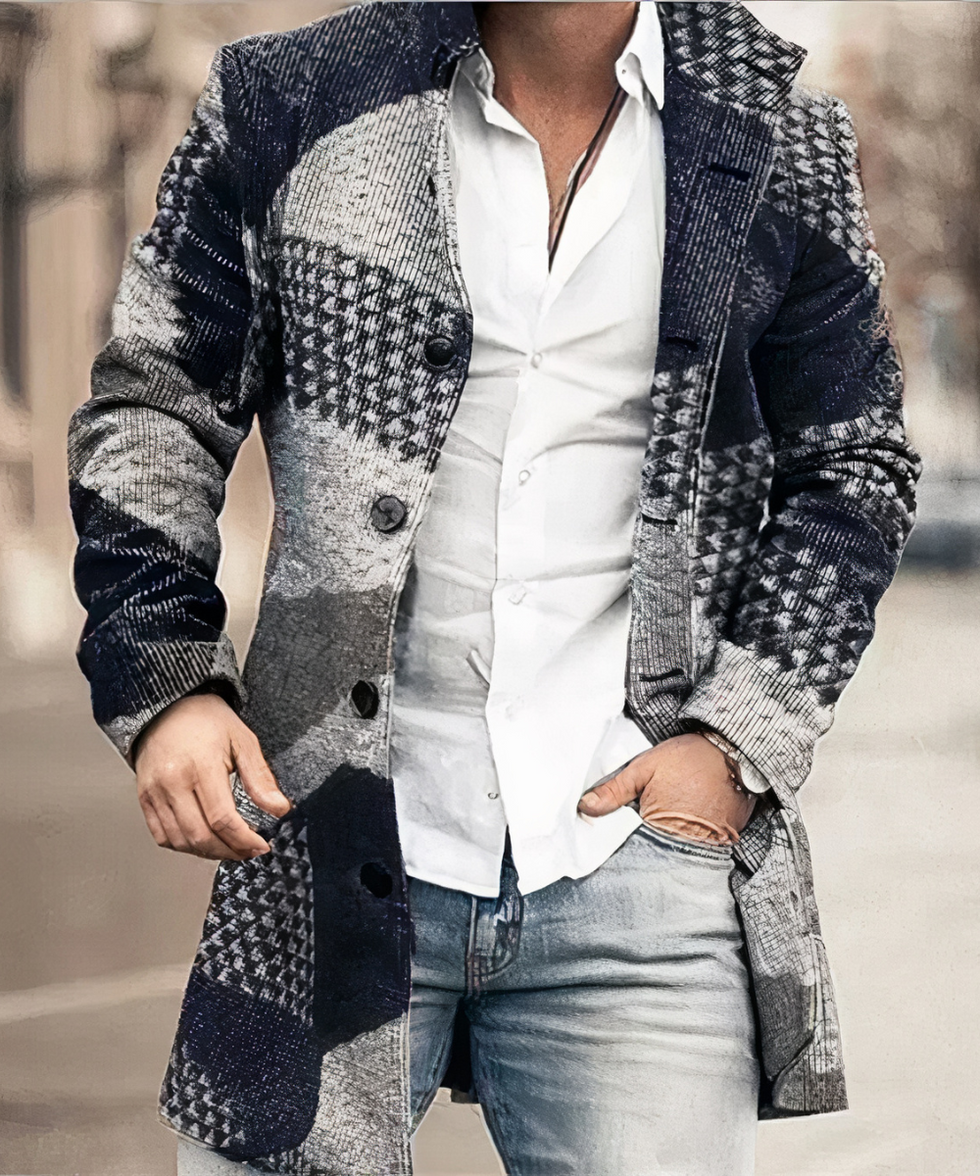 Evans - Tranchée Manteau Classique À Boutons Sur Le Devant