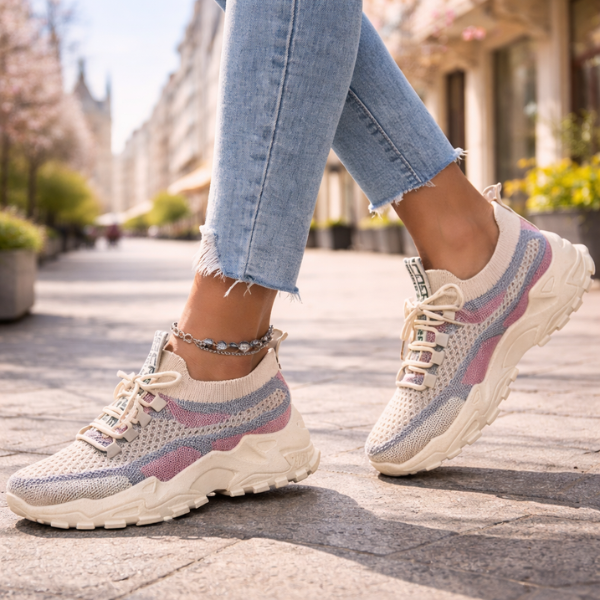 Annelien - Baskets Confortables en Tricot