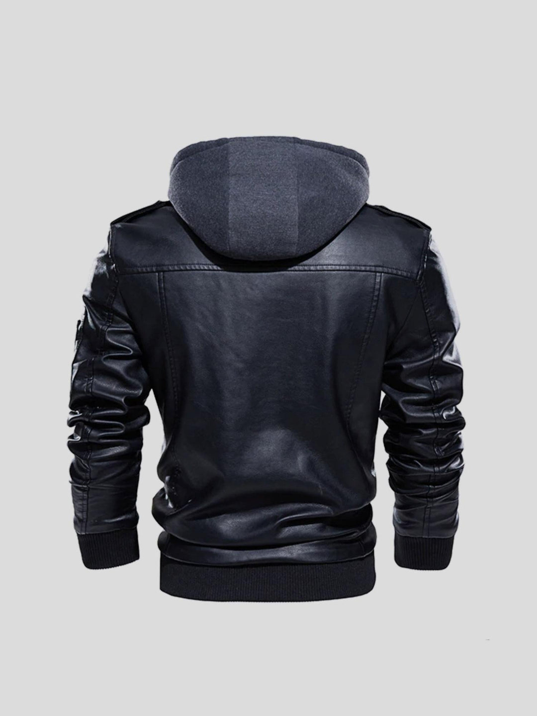 Edem - Veste en Cuir Avec Poches Zippées