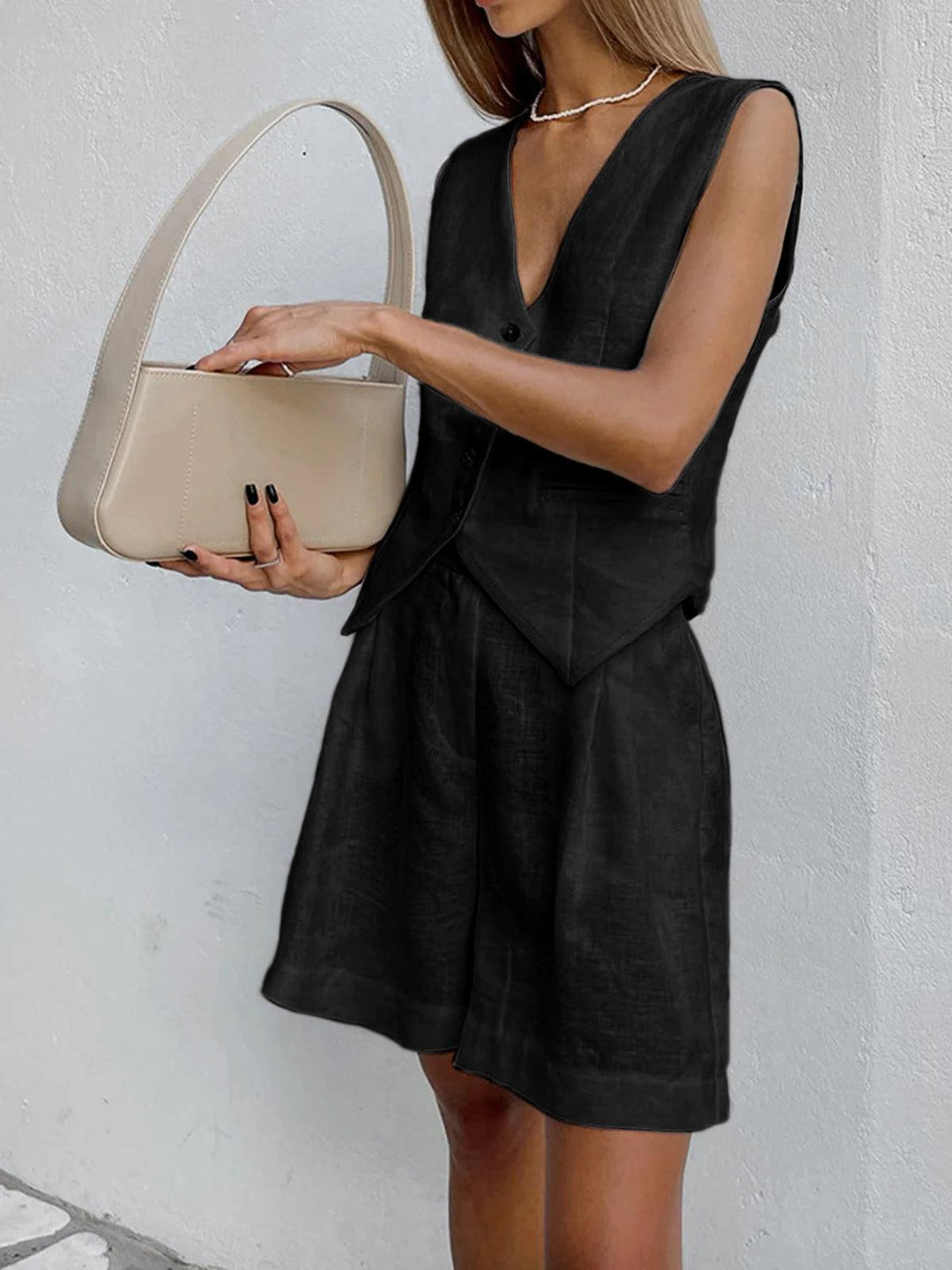 Dynisa - Ensemble Débardeur Et Short En Lin
