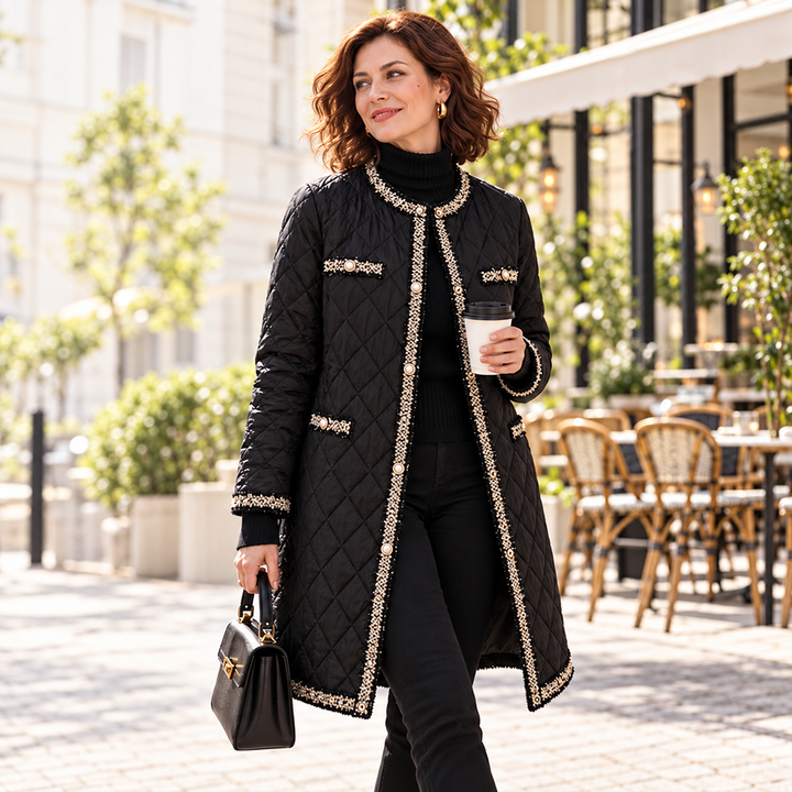 Caren - Veste Élégante À Col Rond