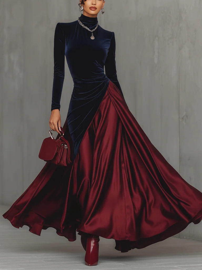 Lucrece - Robe Longue Bicolore