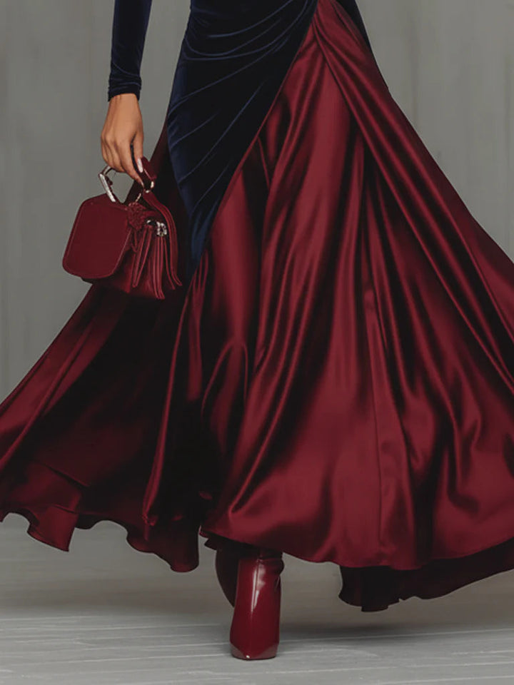Lucrece - Robe Longue Bicolore