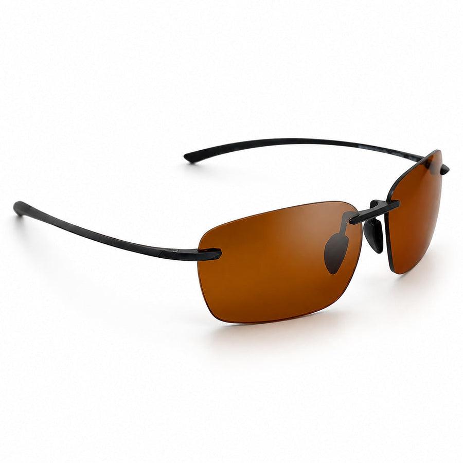 Zenvora - Lunettes De Soleil Modernes À Miroir Rectangulaire Sans Monture