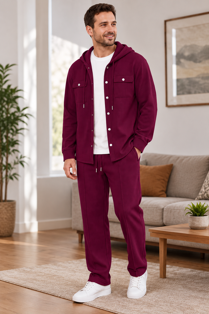 Waylon - Ensemble Veste À Capuche Et Pantalon À Motif Gaufré