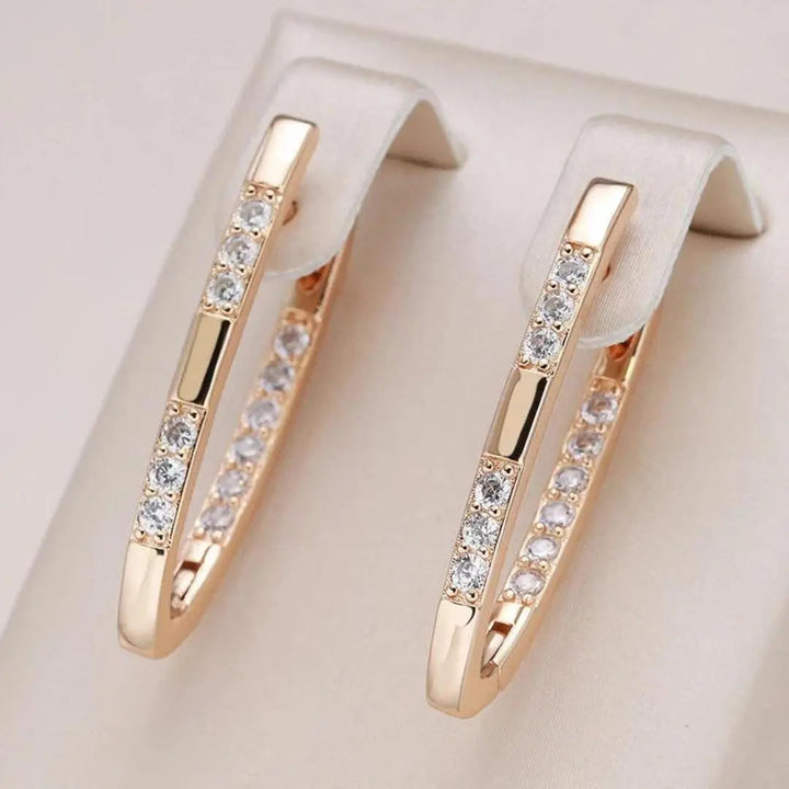 Florence - Boucles D'oreilles Raffinées Ornées De Zircons