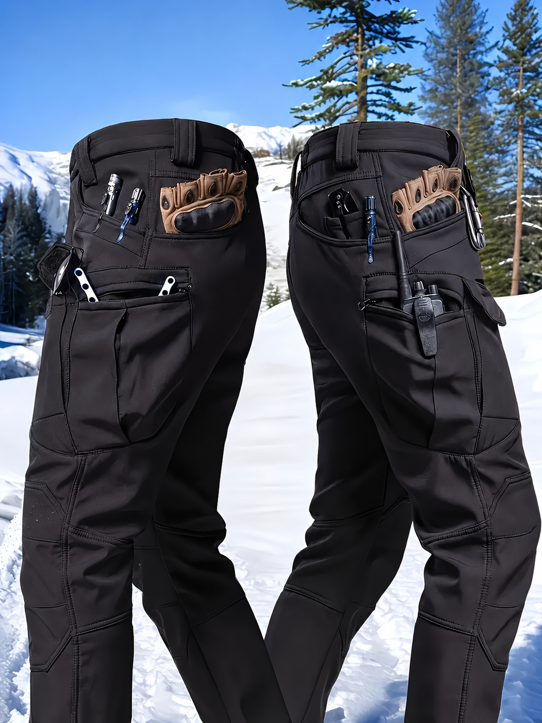 Cartrell - Pantalon Cargo Doublé Avec Plusieurs Poches