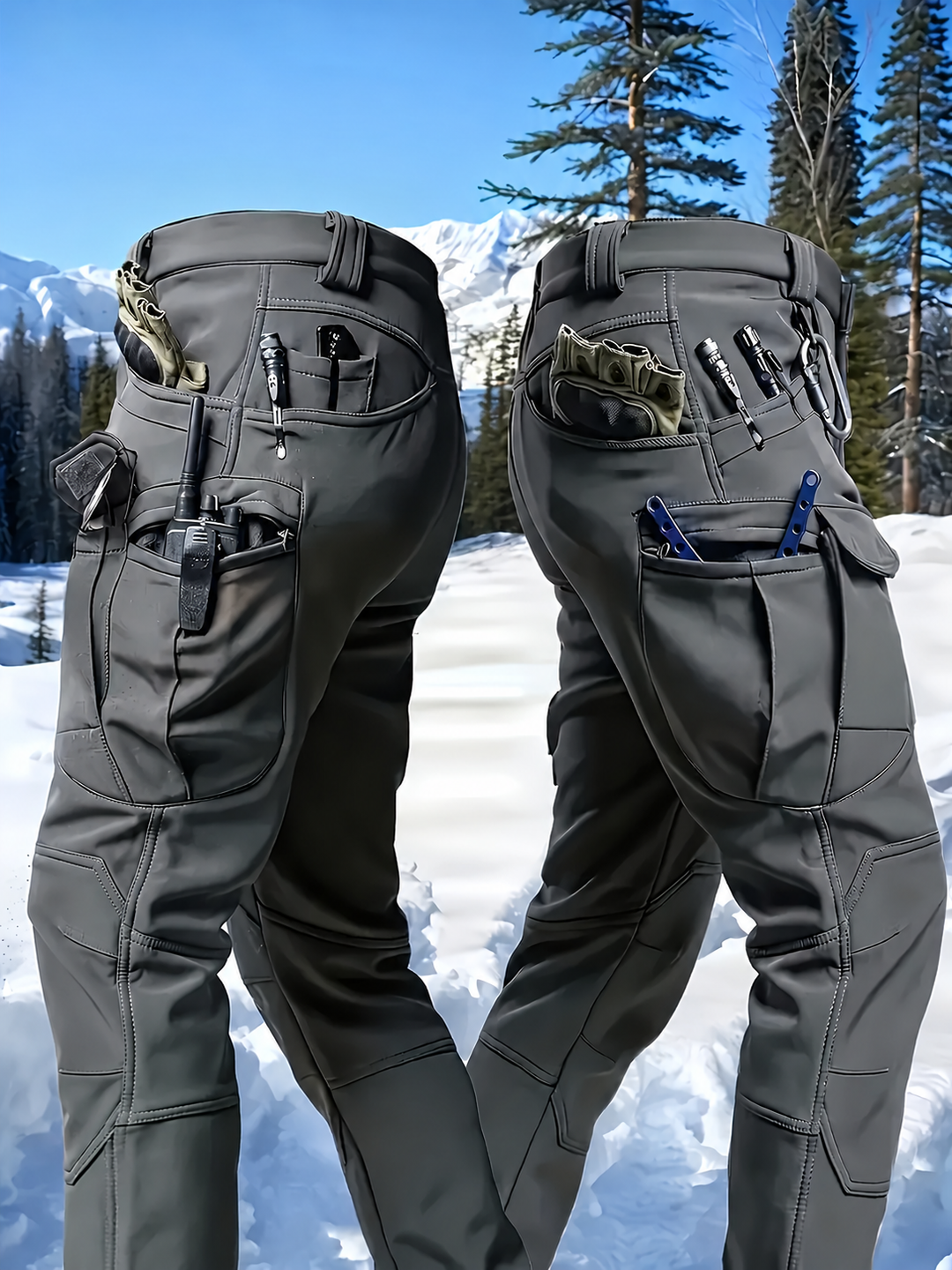 Cartrell - Pantalon Cargo Doublé Avec Plusieurs Poches