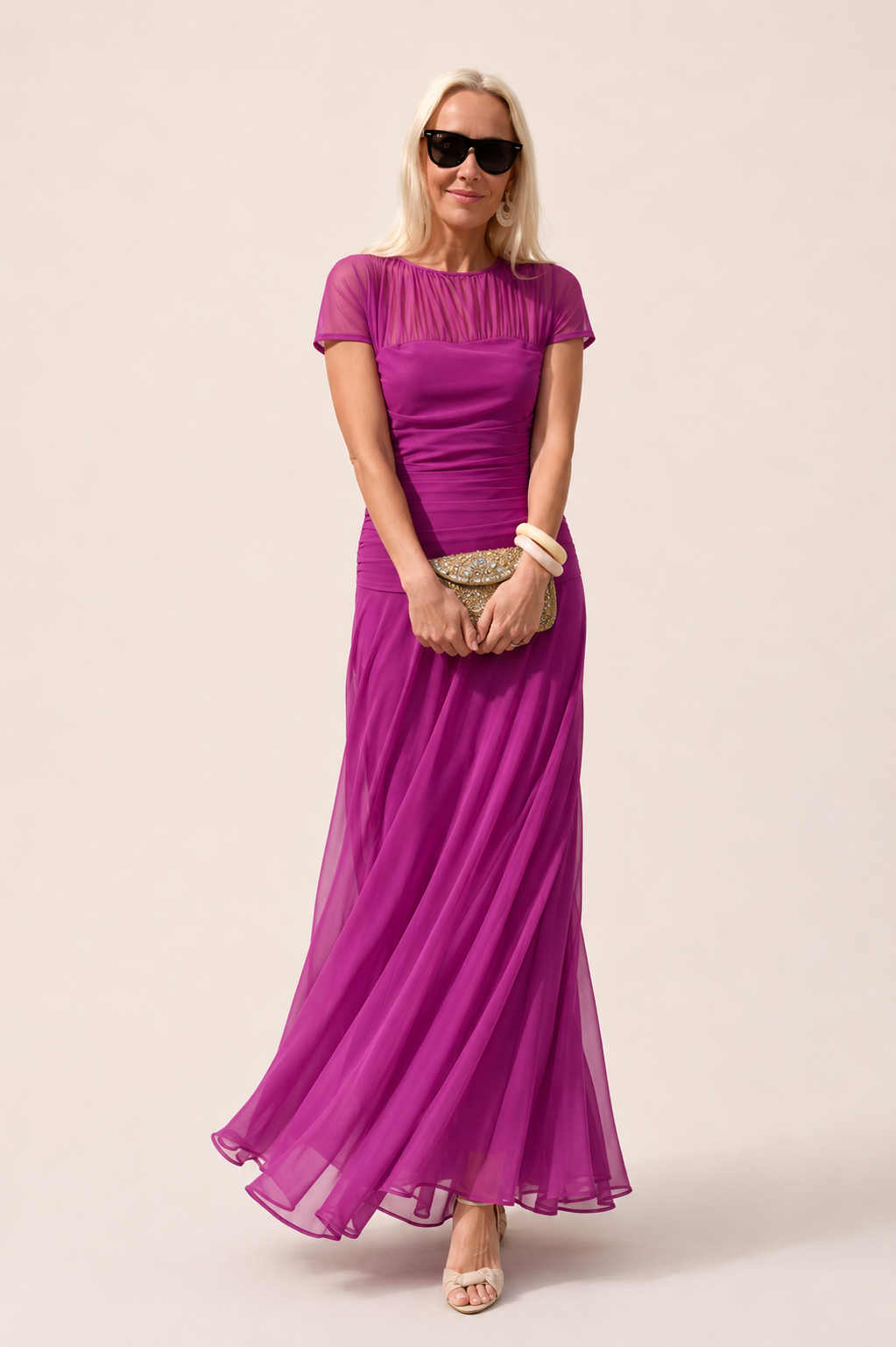 Lesliy - Robe élégante en Mousseline