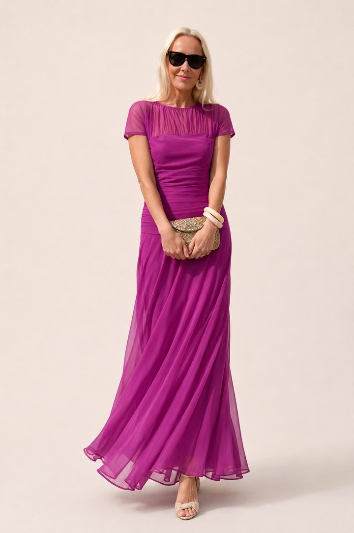 Lesliy - Robe élégante en Mousseline