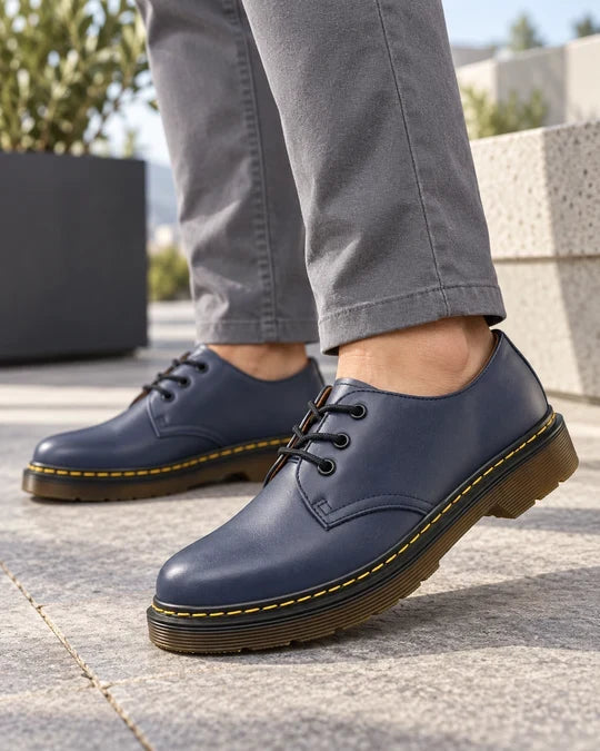 Nyklas - Chaussures Derby à Lacets Avec Surpiqûres Contrastées Sur la Semelle