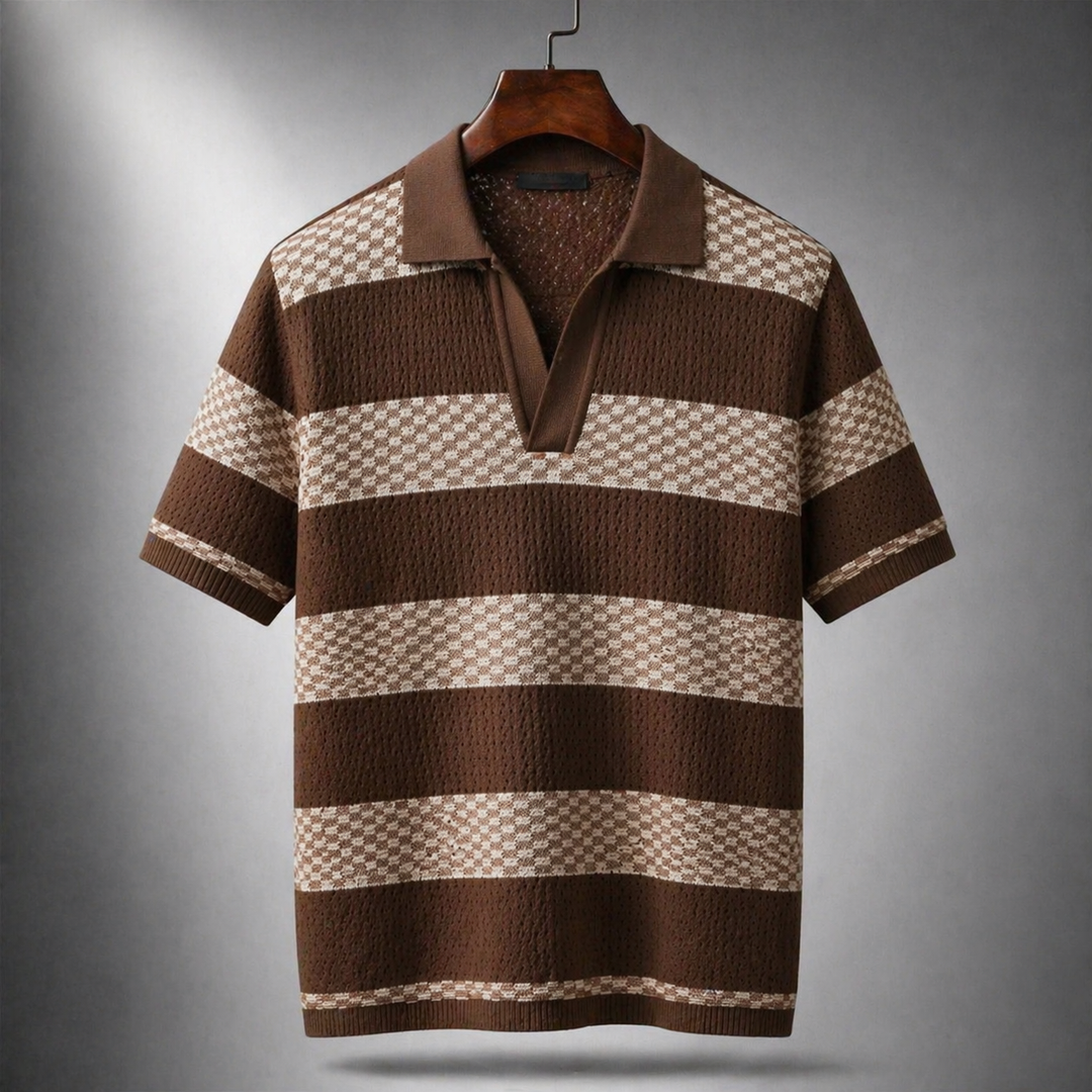 Leunard - Polo En Maille Rayée