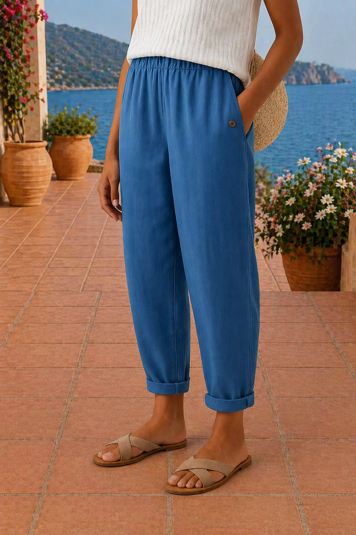 Lindia - Pantalon en Lin Léger