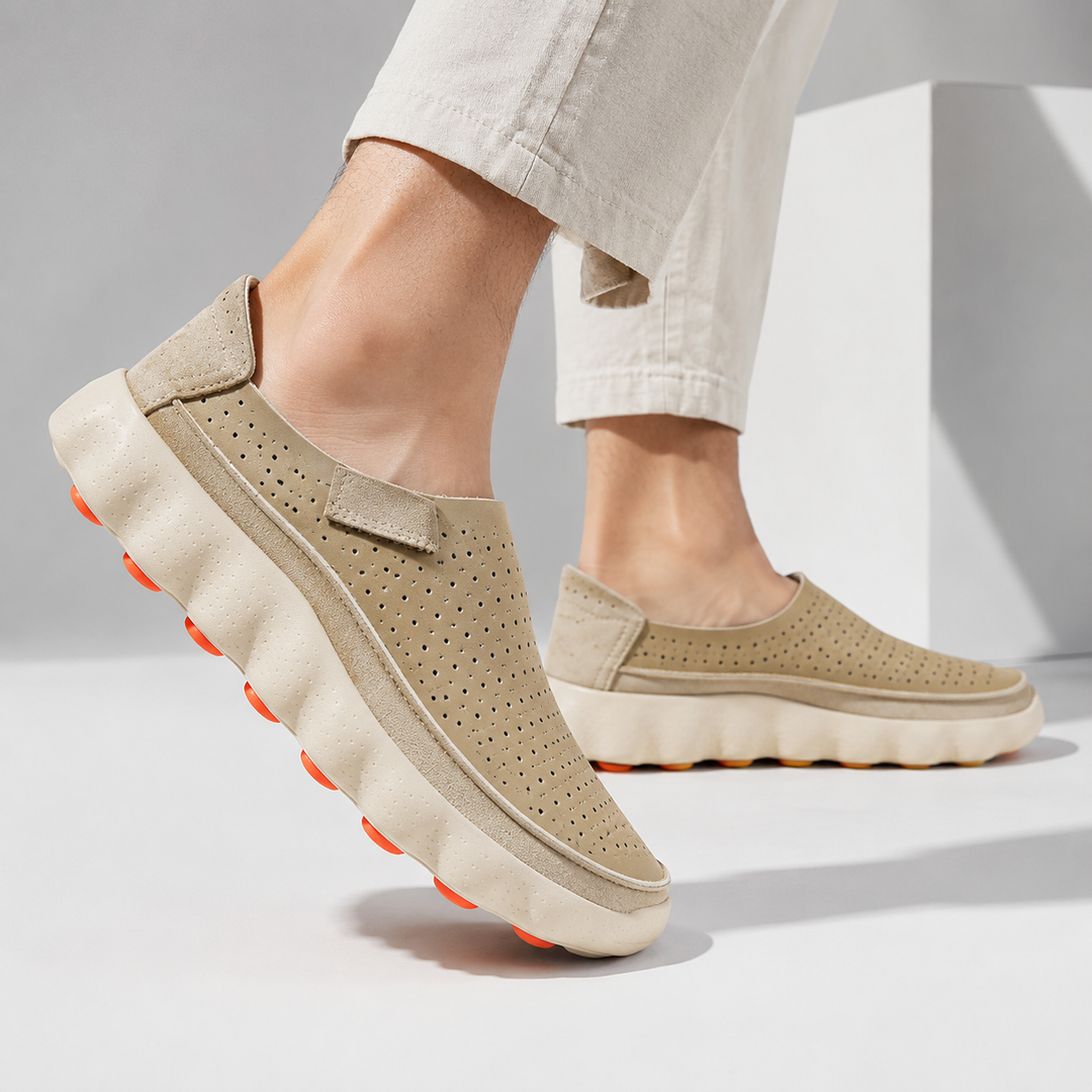 Sameth - Chaussures Sans Lacets Perforées à Semelle Souple