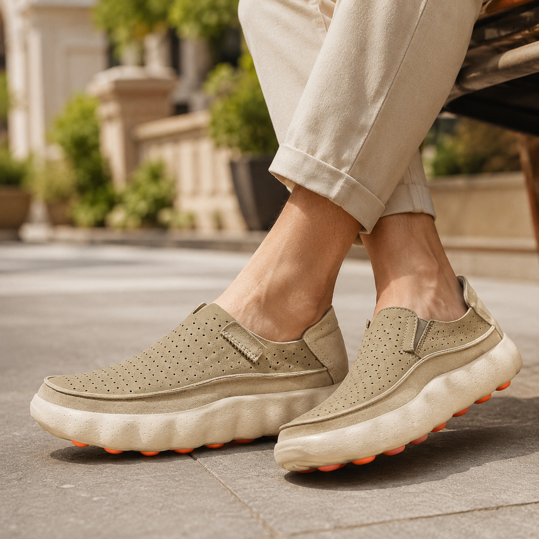 Sameth - Chaussures Sans Lacets Perforées à Semelle Souple