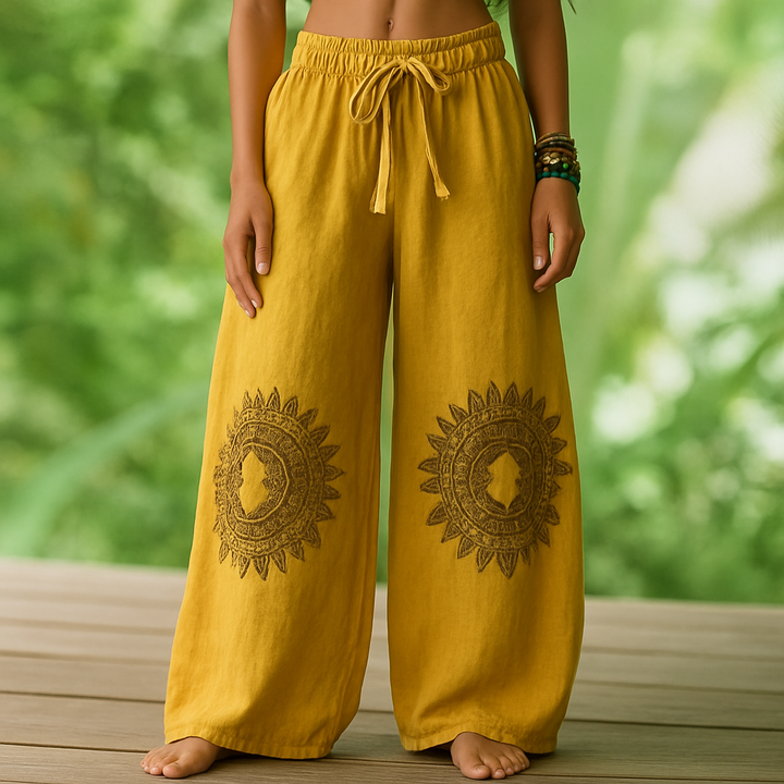 Gladys - Pantalon De Yoga Bohème Confortable