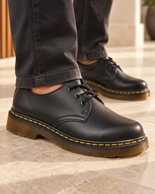 Nyklas - Chaussures Derby à Lacets Avec Surpiqûres Contrastées Sur la Semelle
