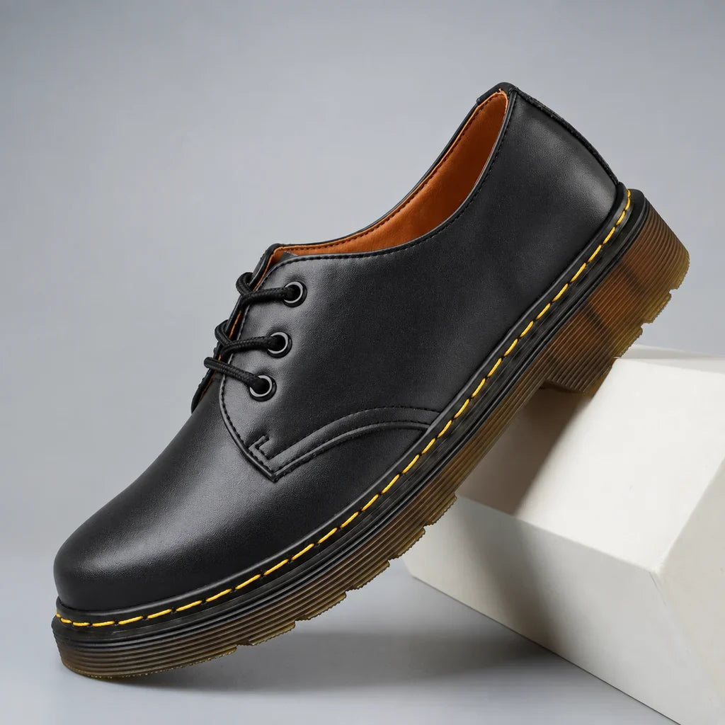 Nyklas - Chaussures Derby à Lacets Avec Surpiqûres Contrastées Sur la Semelle