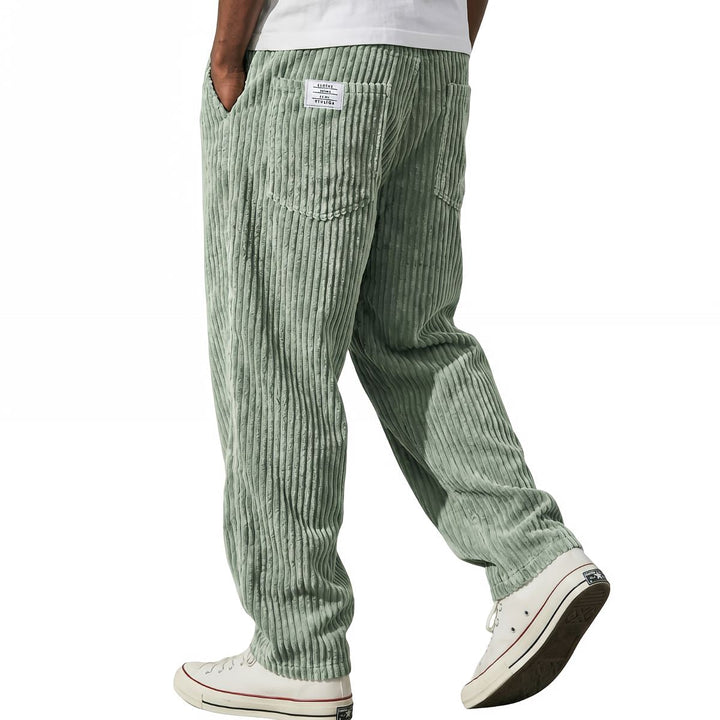 Erdem - Pantalon à Coupe Large et Texture en Velours Côtelé