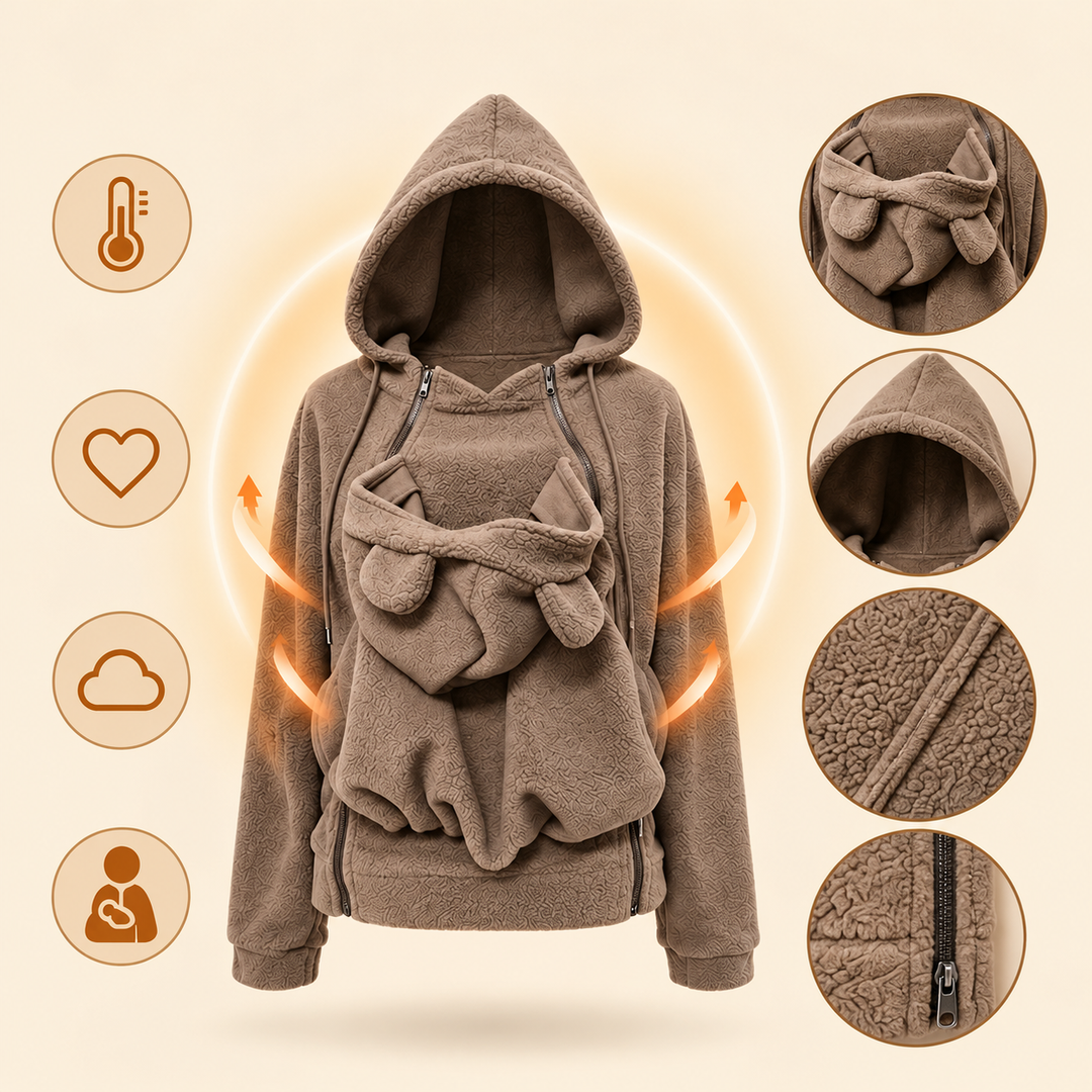 Naeza - Veste Polaire À Capuche Pour Le Portage De Bébé