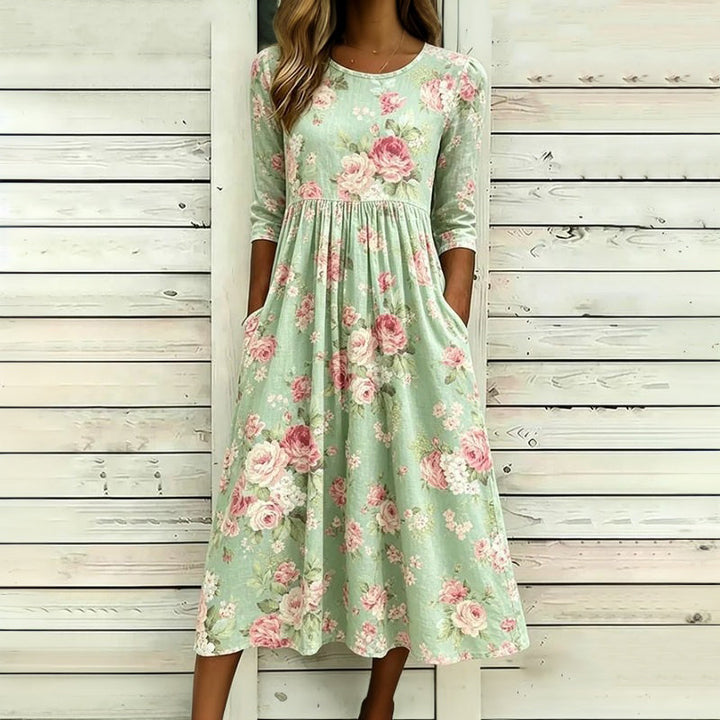 Liniza - Robe à Imprimé Floral Vintage
