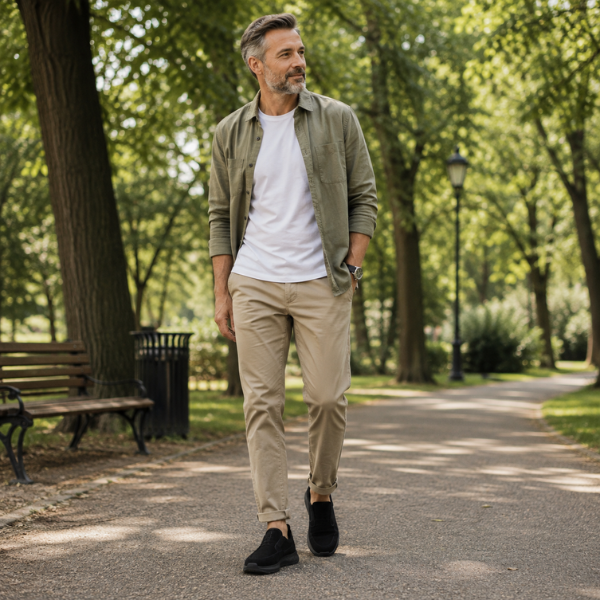 Traveis - Chaussures Sans Lacets Avec Empiècements élastiques et Semelles Texturées