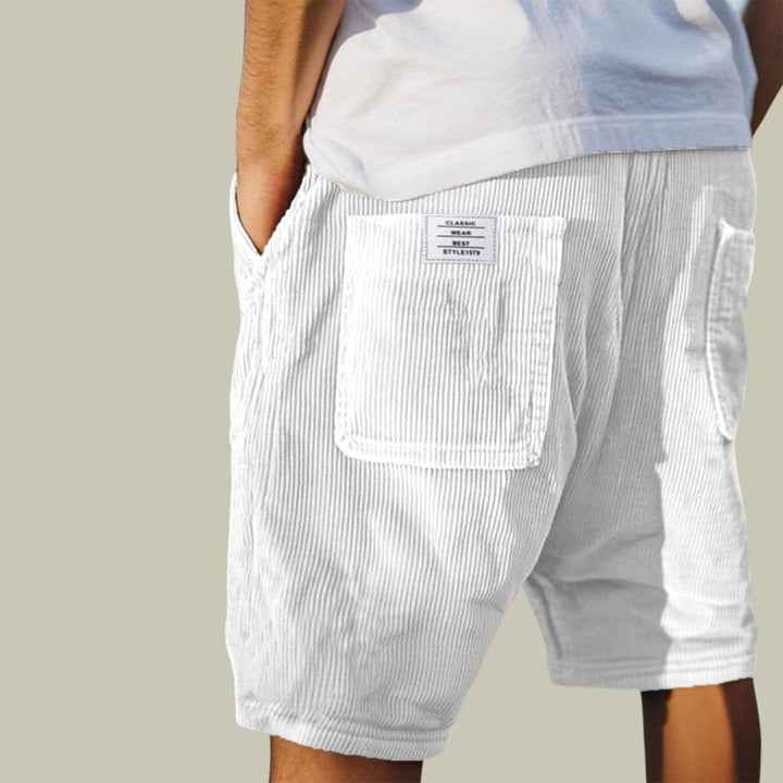 Steyn - Short en Velours à Taille élastiquée