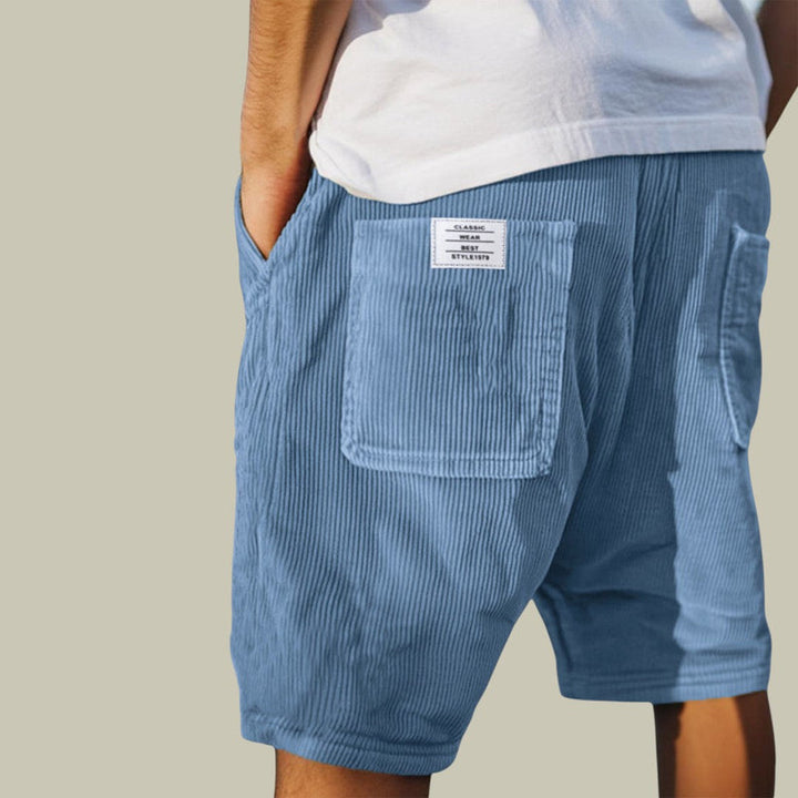 Steyn - Short en Velours à Taille élastiquée