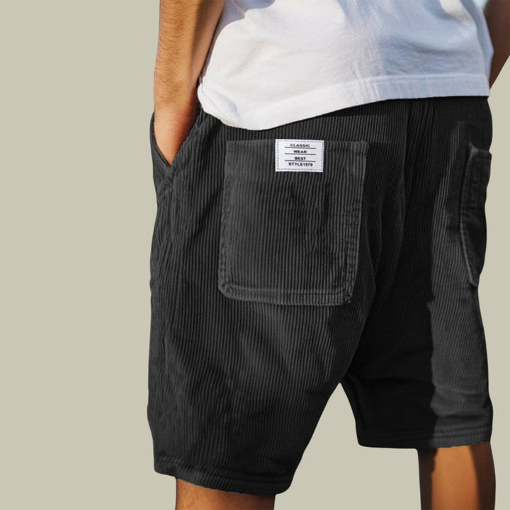 Steyn - Short en Velours à Taille élastiquée