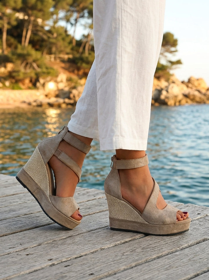 Essi - Sandales À Talons Compensés Avec Bride À La Cheville