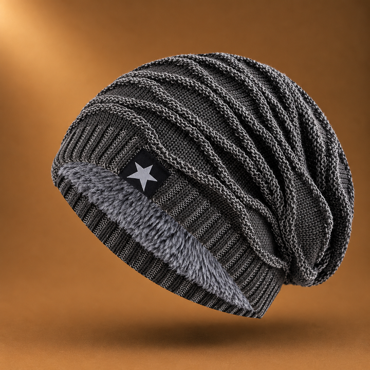Hollis - Bonnet en Tricot Doublé De Polaire