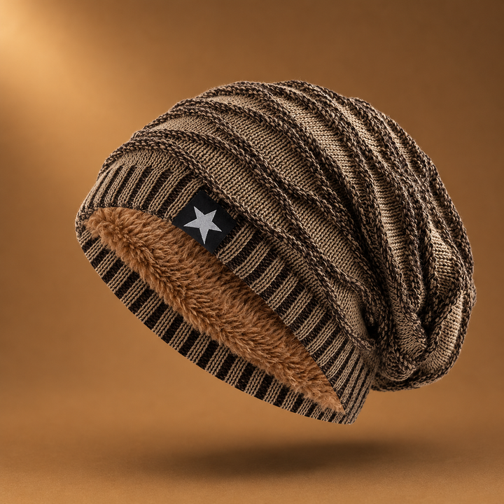 Hollis - Bonnet en Tricot Doublé De Polaire