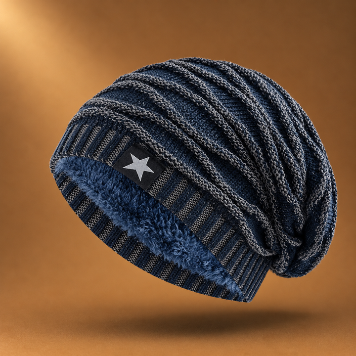 Hollis - Bonnet en Tricot Doublé De Polaire