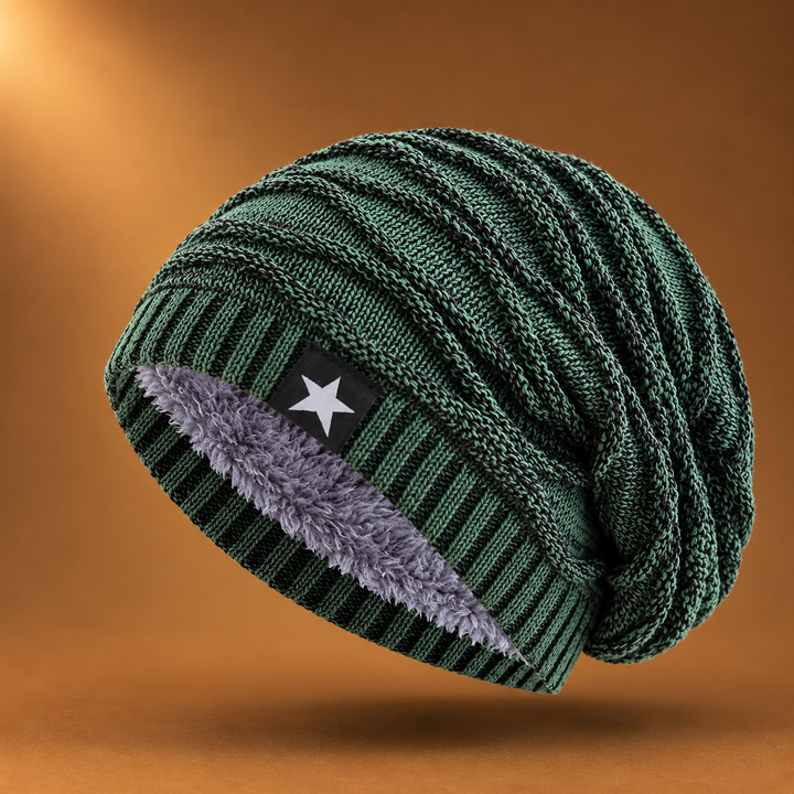 Hollis - Bonnet en Tricot Doublé De Polaire
