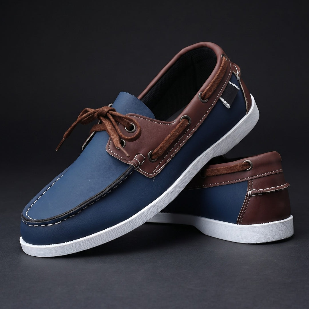 Kuachner - Chaussures Bateau à Lacets sur le Devant