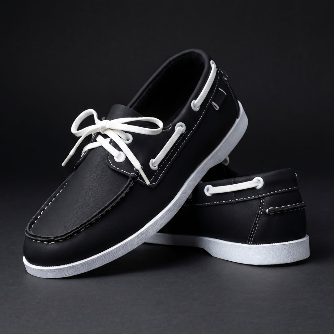 Kuachner - Chaussures Bateau à Lacets sur le Devant