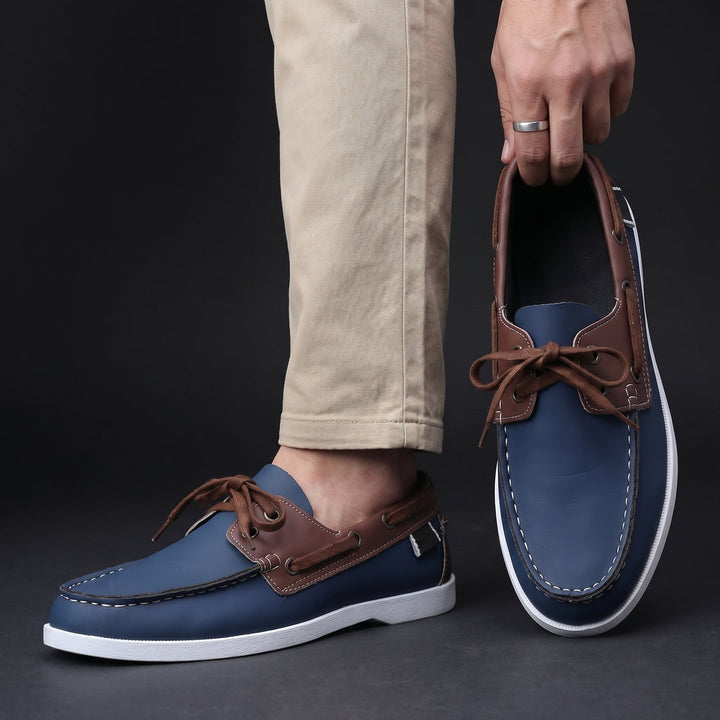 Kuachner - Chaussures Bateau à Lacets sur le Devant