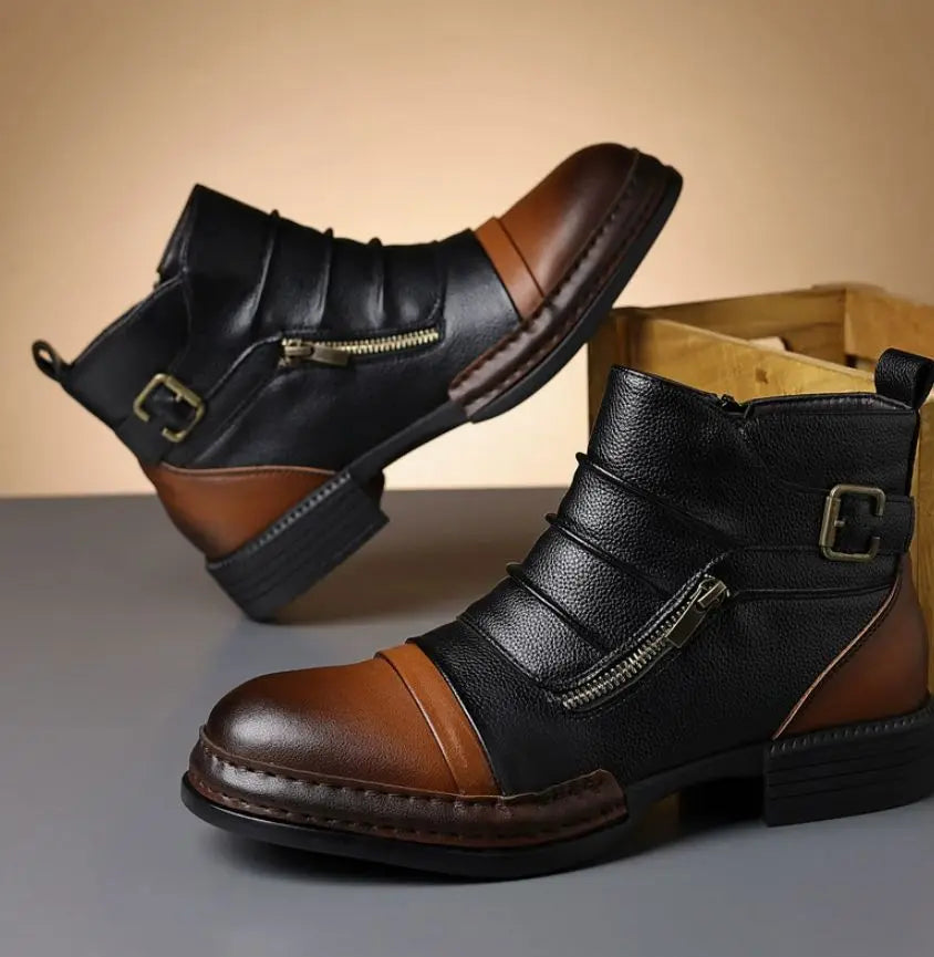 Kramer - Bottines en Cuir Bicolores