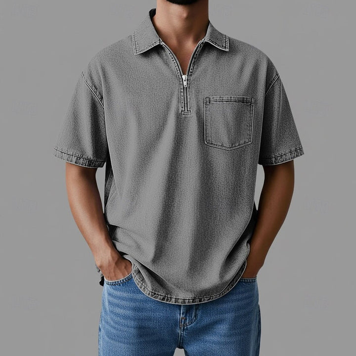 Alhan - Chemise Denimcore À Fermeture Éclair