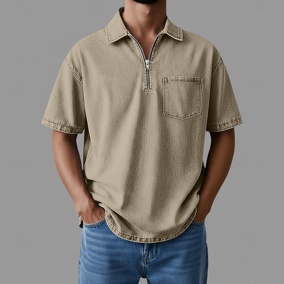 Alhan - Chemise Denimcore À Fermeture Éclair