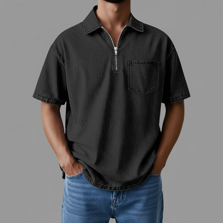 Alhan - Chemise Denimcore À Fermeture Éclair