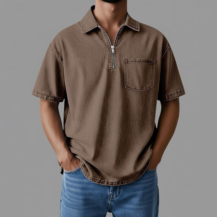Alhan - Chemise Denimcore À Fermeture Éclair