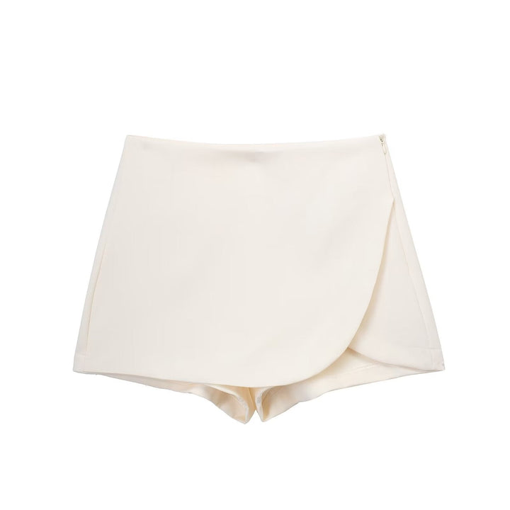 Shavina - Mini-Jupe-Short Portefeuille à Taille Haute